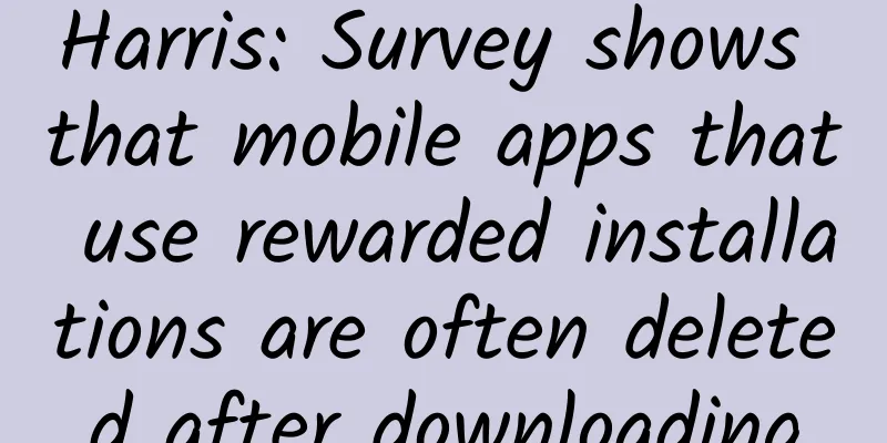Harris: Survey shows that mobile apps that use rewarded installations are often deleted after downloading