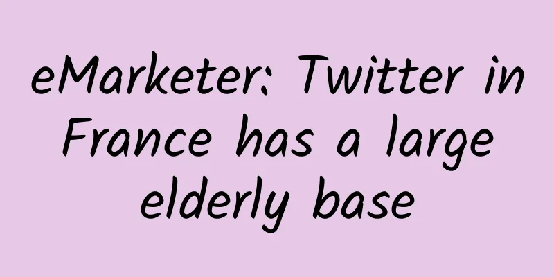 eMarketer: Twitter in France has a large elderly base