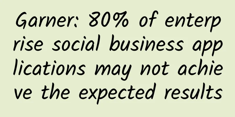 Garner: 80% of enterprise social business applications may not achieve the expected results