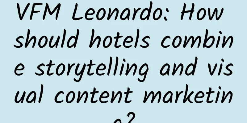 VFM Leonardo: How should hotels combine storytelling and visual content marketing?
