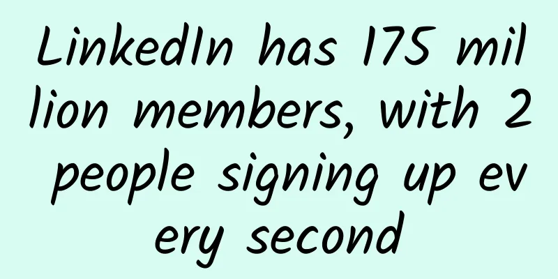 LinkedIn has 175 million members, with 2 people signing up every second