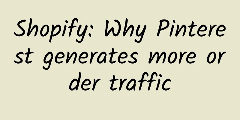 Shopify: Why Pinterest generates more order traffic