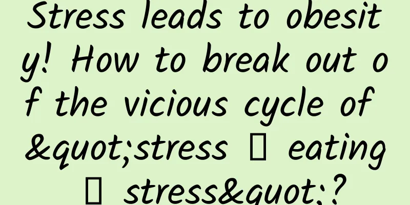 Stress leads to obesity! How to break out of the vicious cycle of "stress → eating → stress"?