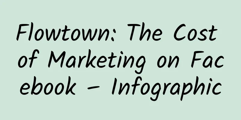 Flowtown: The Cost of Marketing on Facebook – Infographic