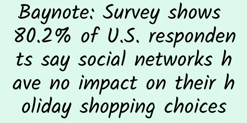 Baynote: Survey shows 80.2% of U.S. respondents say social networks have no impact on their holiday shopping choices