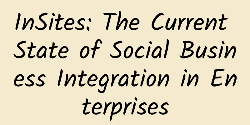 InSites: The Current State of Social Business Integration in Enterprises