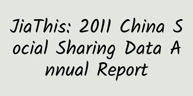 JiaThis: 2011 China Social Sharing Data Annual Report