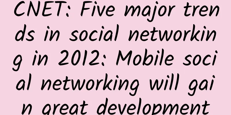 CNET: Five major trends in social networking in 2012: Mobile social networking will gain great development