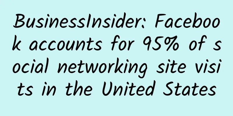 BusinessInsider: Facebook accounts for 95% of social networking site visits in the United States