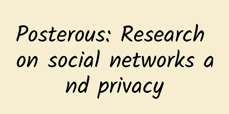 Posterous: Research on social networks and privacy
