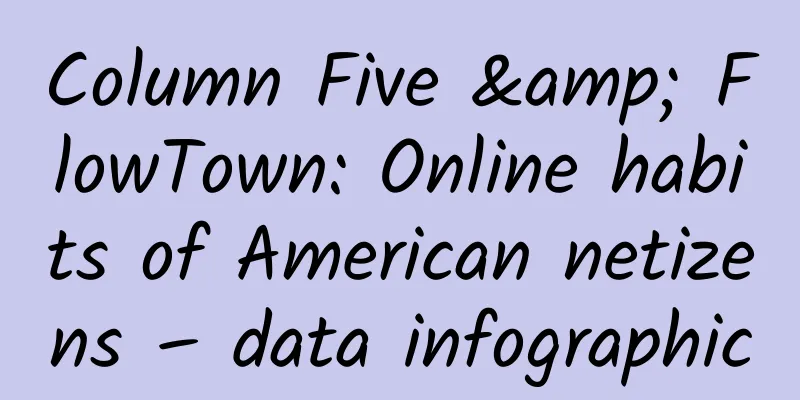 Column Five & FlowTown: Online habits of American netizens – data infographic