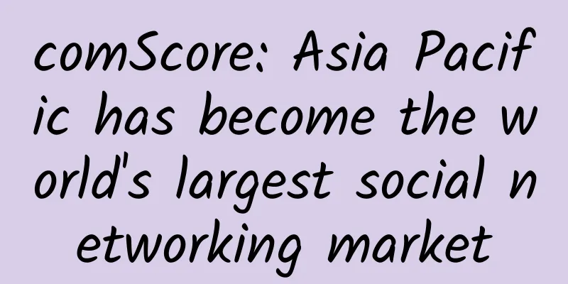 comScore: Asia Pacific has become the world's largest social networking market