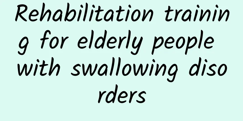 Rehabilitation training for elderly people with swallowing disorders
