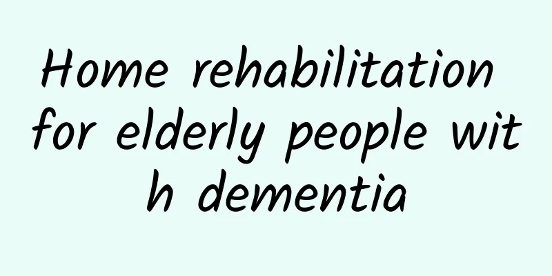 Home rehabilitation for elderly people with dementia