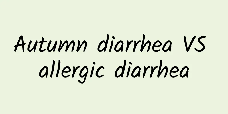 Autumn diarrhea VS allergic diarrhea