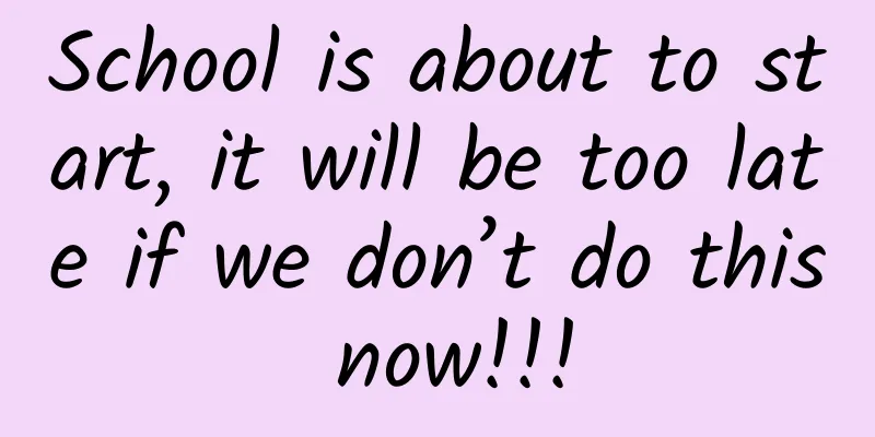 School is about to start, it will be too late if we don’t do this now!!!
