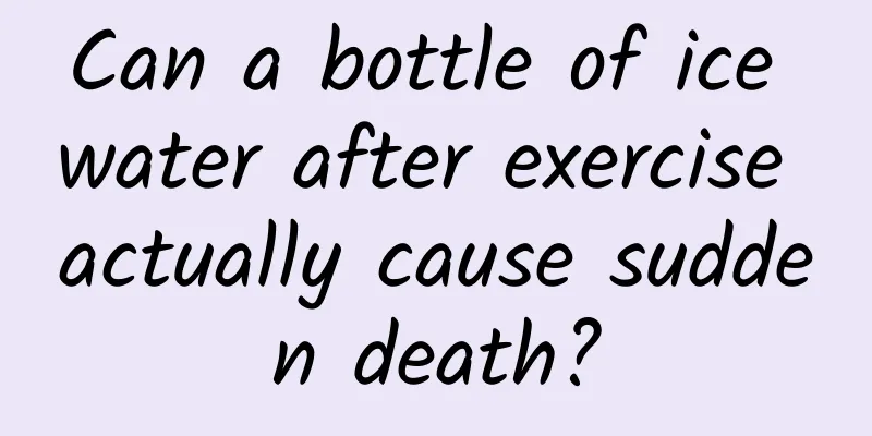 Can a bottle of ice water after exercise actually cause sudden death?
