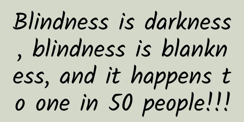 Blindness is darkness, blindness is blankness, and it happens to one in 50 people!!!