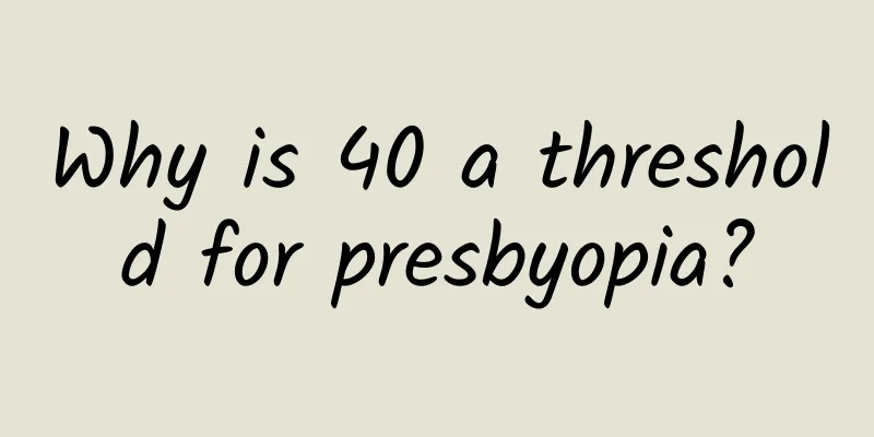 Why is 40 a threshold for presbyopia?