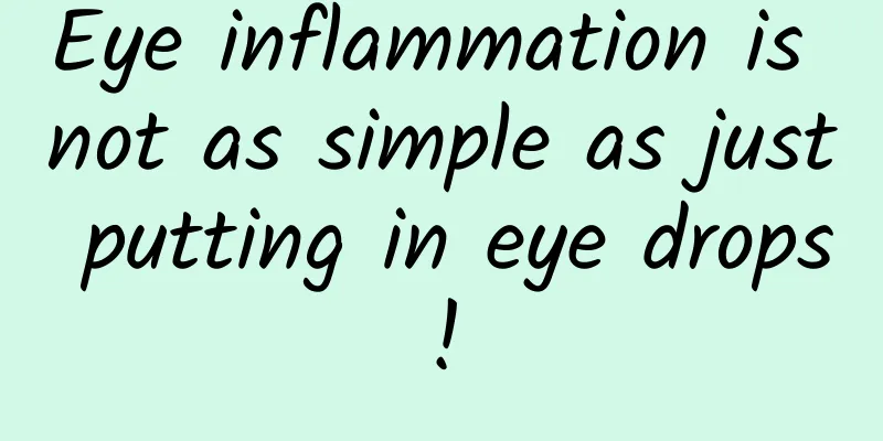 Eye inflammation is not as simple as just putting in eye drops!