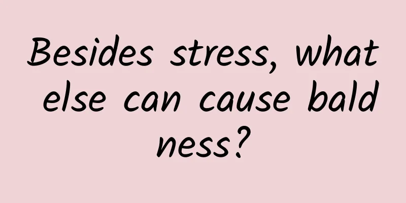 Besides stress, what else can cause baldness?