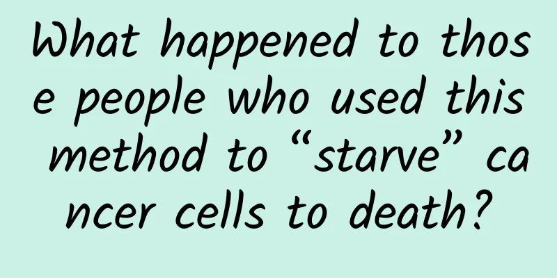 What happened to those people who used this method to “starve” cancer cells to death?