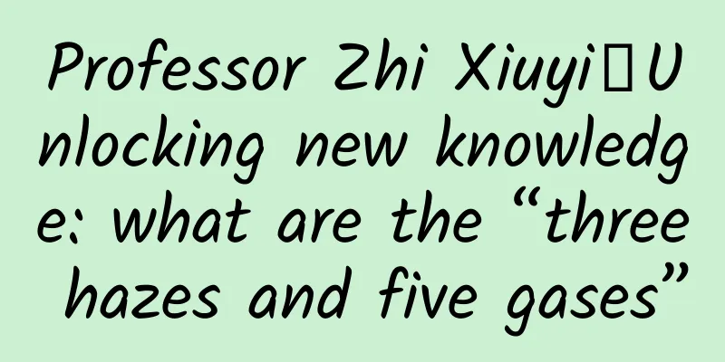 Professor Zhi Xiuyi丨Unlocking new knowledge: what are the “three hazes and five gases”