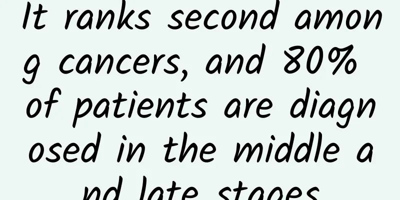 It ranks second among cancers, and 80% of patients are diagnosed in the middle and late stages