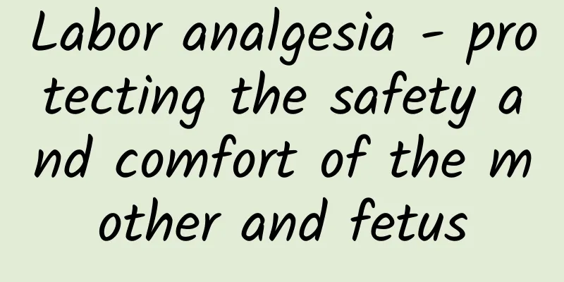 Labor analgesia - protecting the safety and comfort of the mother and fetus