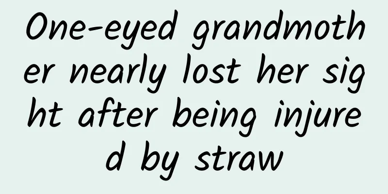 One-eyed grandmother nearly lost her sight after being injured by straw