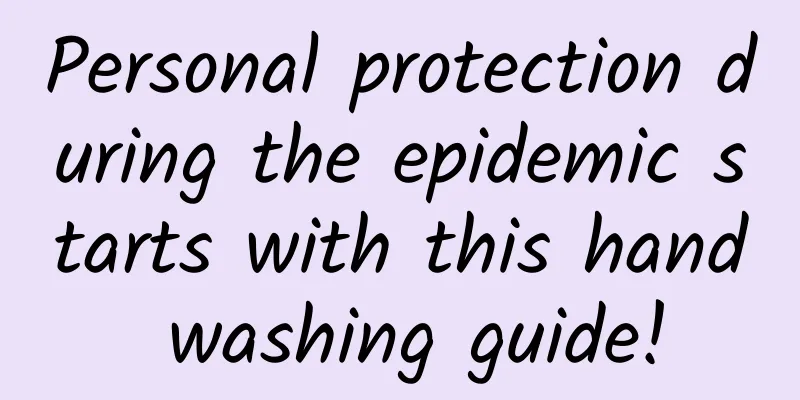 Personal protection during the epidemic starts with this hand washing guide!
