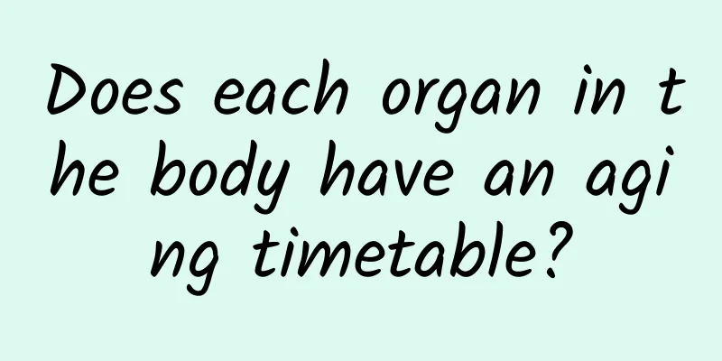 Does each organ in the body have an aging timetable?