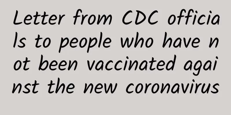 Letter from CDC officials to people who have not been vaccinated against the new coronavirus