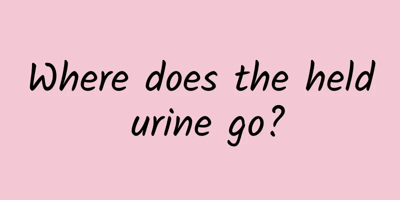 Where does the held urine go?