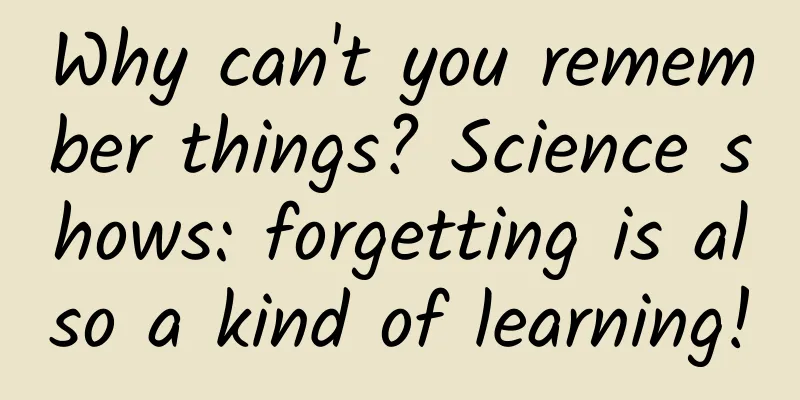 Why can't you remember things? Science shows: forgetting is also a kind of learning!