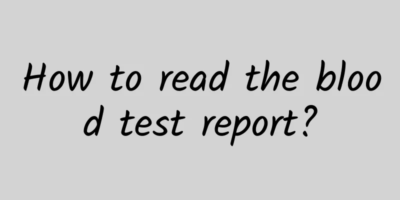 How to read the blood test report?