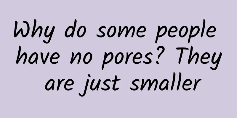 Why do some people have no pores? They are just smaller