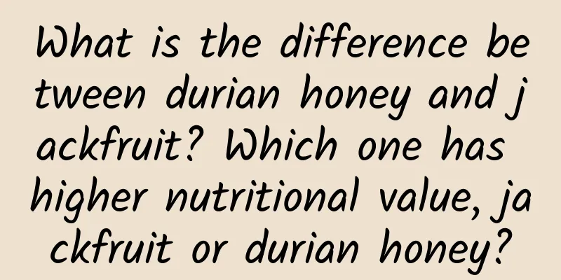What is the difference between durian honey and jackfruit? Which one has higher nutritional value, jackfruit or durian honey?