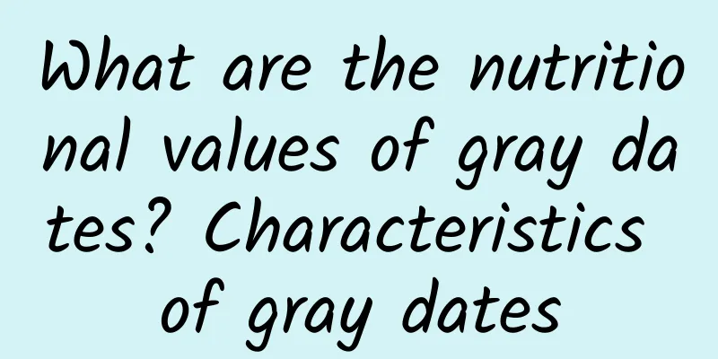 What are the nutritional values ​​of gray dates? Characteristics of gray dates