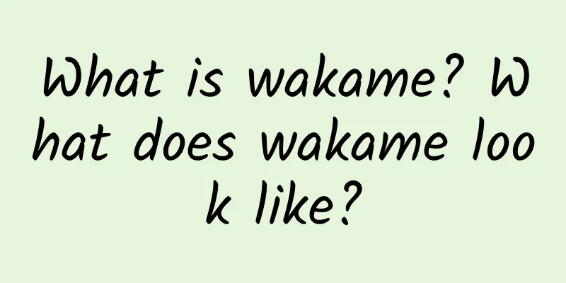 What is wakame? What does wakame look like?