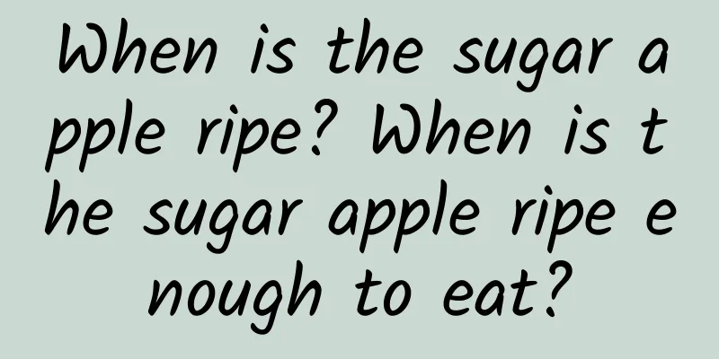 When is the sugar apple ripe? When is the sugar apple ripe enough to eat?
