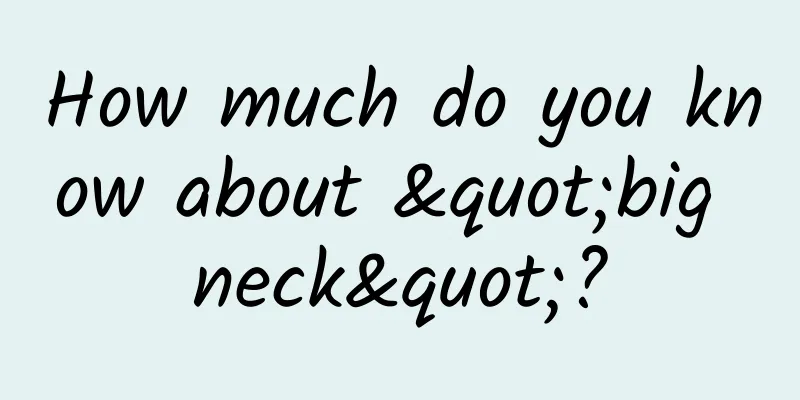 How much do you know about "big neck"?