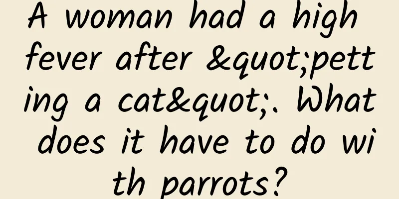 A woman had a high fever after "petting a cat". What does it have to do with parrots?