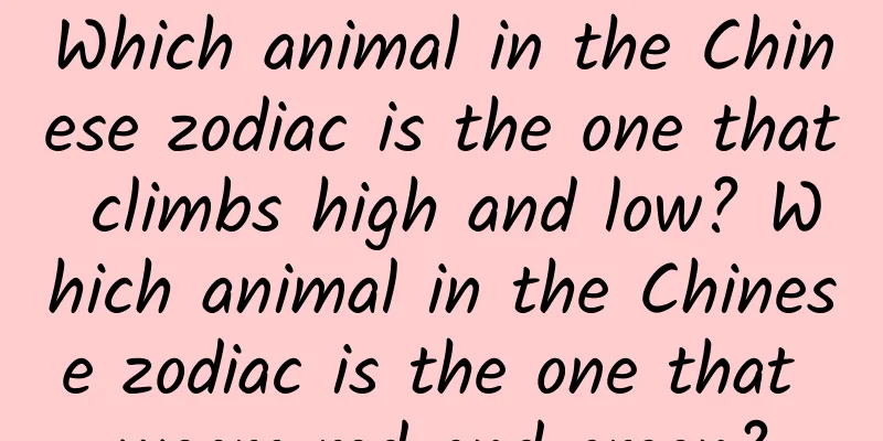 Which animal in the Chinese zodiac is the one that climbs high and low? Which animal in the Chinese zodiac is the one that wears red and green?