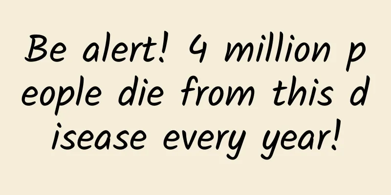 Be alert! 4 million people die from this disease every year!