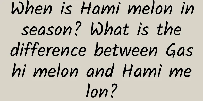 When is Hami melon in season? What is the difference between Gashi melon and Hami melon?