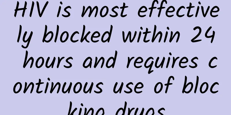 HIV is most effectively blocked within 24 hours and requires continuous use of blocking drugs