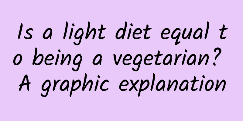 Is a light diet equal to being a vegetarian? A graphic explanation