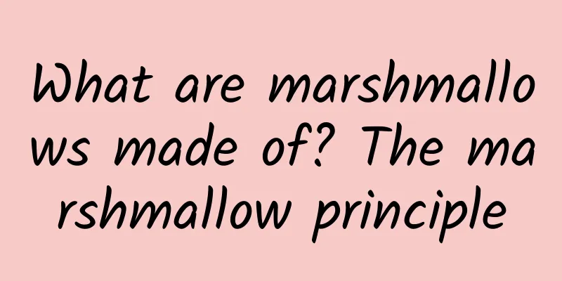 What are marshmallows made of? The marshmallow principle