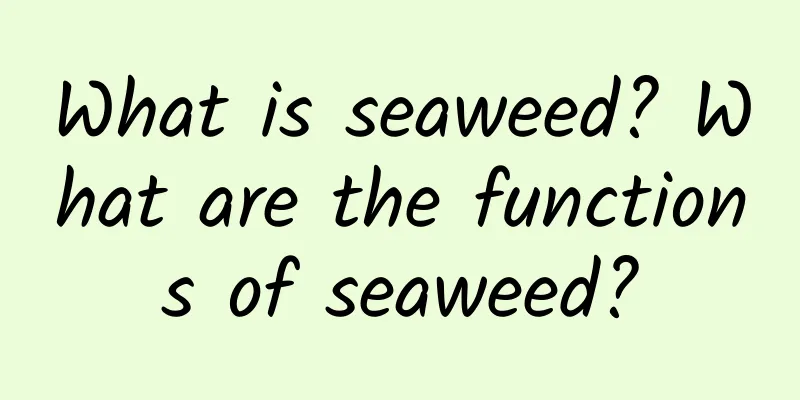 What is seaweed? What are the functions of seaweed?